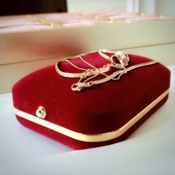 - - 18K Gold Vermeil Double layer Necklace - Picture 5 of 8